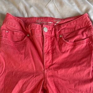 Seven for all Mankind Signature Women's Vibrant Red High Rise crop Jeans